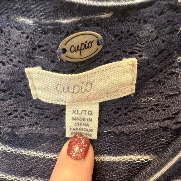 CUPIO stripe cozy dress - practically new - Picture 3 of 6